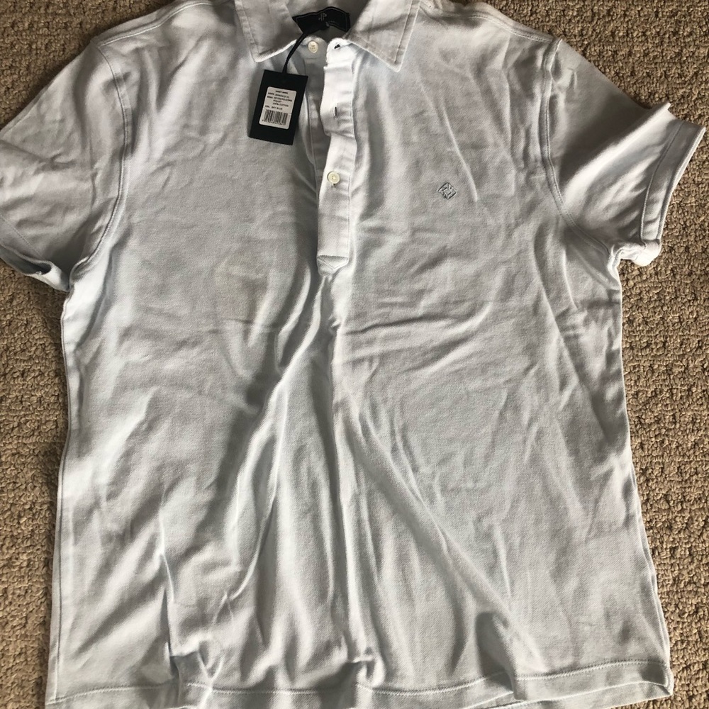 Hardy Amies Polo Shirt Baby Blue 100% Cotton Brand new with Tags